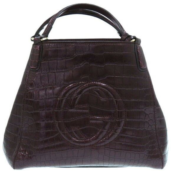 Gucci Soho leather purple tote bag - Picture 1 of 8